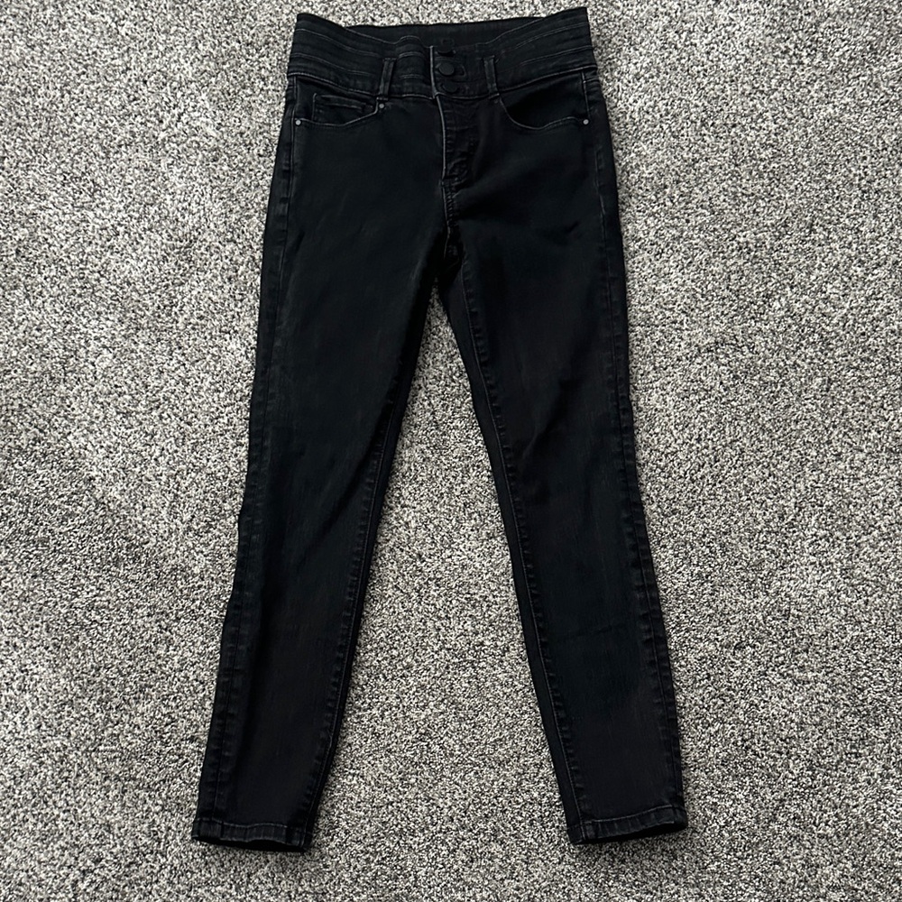 Black Washed Look High-Rise Women's Skinny Jeans - Ann Taylor - 2P